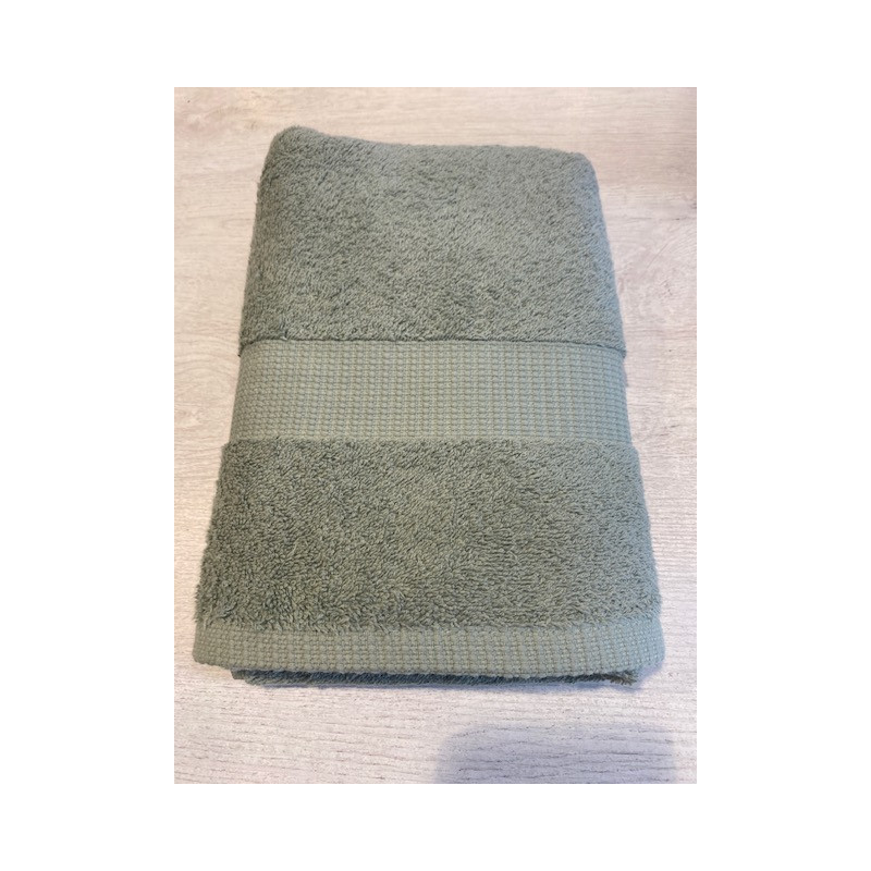 Serviette de toilette 50* 100 olive VENUS COTON ET LIN