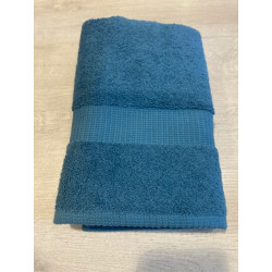Serviette de toilette 50* 100 Petrole VENUS COTON ET LIN