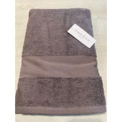 Drap de douche 70* 140 Anthracite VENUS COTON ET LIN