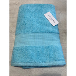 Drap de douche Venus 70*140 cm turquoise VENUS COTON ET LIN