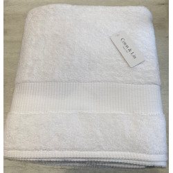Drap de bain 100* 150  blanc VENUS COTON ET LIN