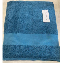 Drap de bain 100* 150  Petrole VENUS COTON ET LIN