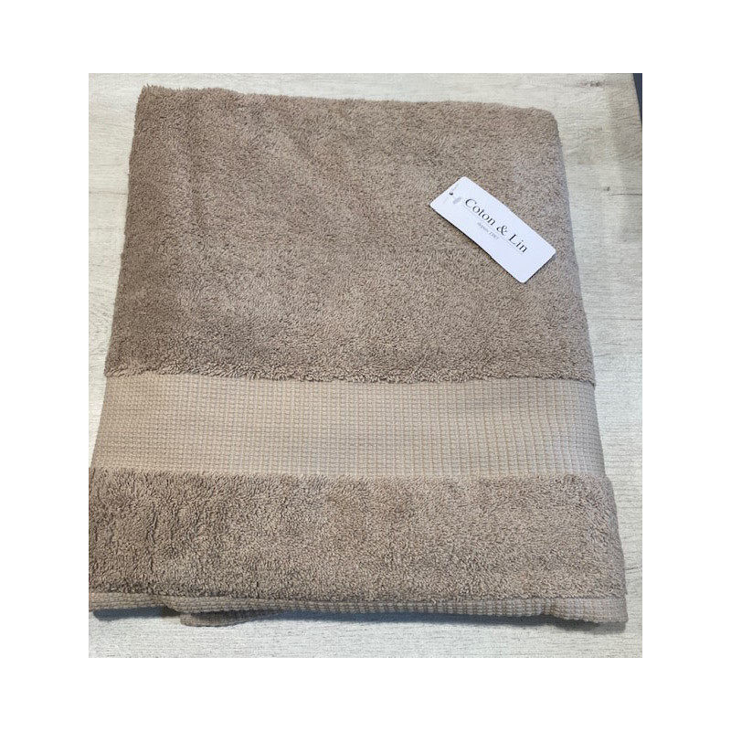 Drap de bain 100* 150  chanvre VENUS COTON ET LIN
