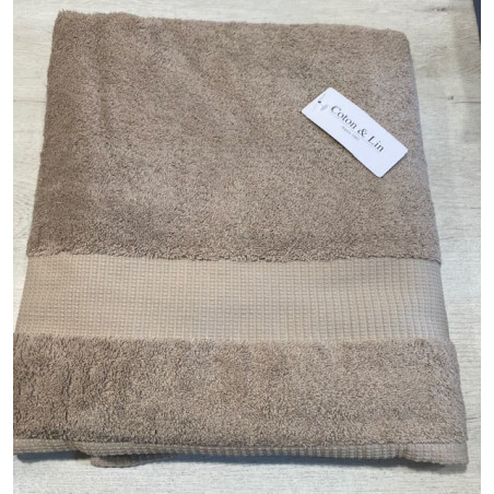 Drap de bain 100* 150  chanvre VENUS COTON ET LIN
