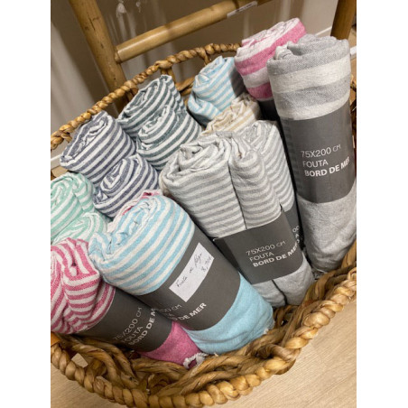 Fouta bord de mer 75*200