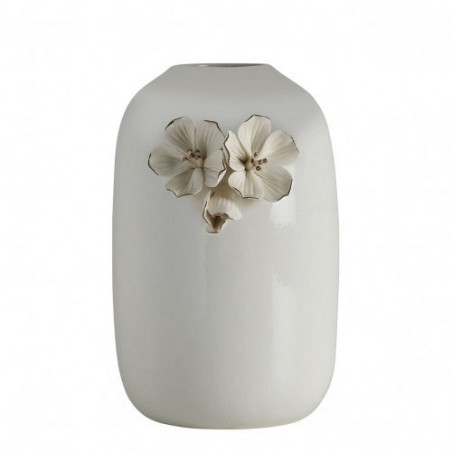 Vase Amour de fleurs blanc 15.5/21cm