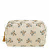 Trousse de toilette rectangulaire Fleur de mandarine Grand Modèle en tissu