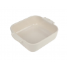 Plat four écru carré 21 cm PEUGEOT