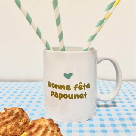 Mug "Bonne fête Papounet" Marcel et Lily