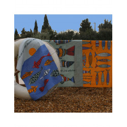 lot de 3 torchons poissons 50*70 cm