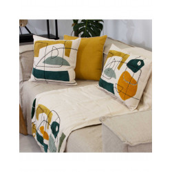 coussin LUNE VERT  45*45
