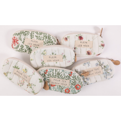 Trousse lunettes textes assortis Jaipur S.Janière