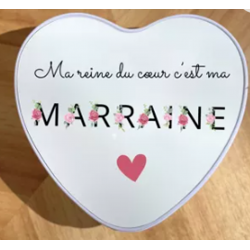 Boîte métal Marraine Fleur