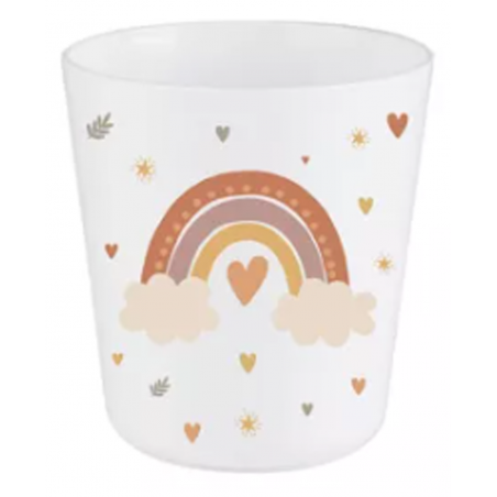Gobelet enfant arc en ciel nuages