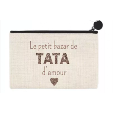 Pochette Tata léopard