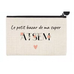 Pochette ATSEM fleurs Boho