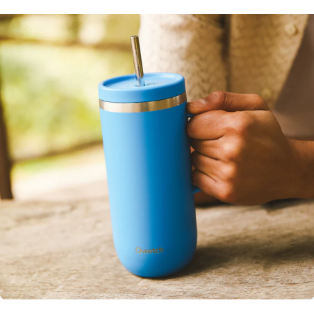 Cold cup isotherme inox Azur avec anse 600ml QWETCH (copie)