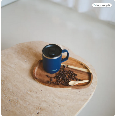 Mug isotherme 350ml bleu nuit QWETCH