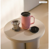 Mug tisaniere  isotherme 470 ml inox rose QWETCH