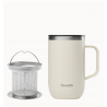 Mug tisaniere  isotherme 350ml inox sable QWETCH