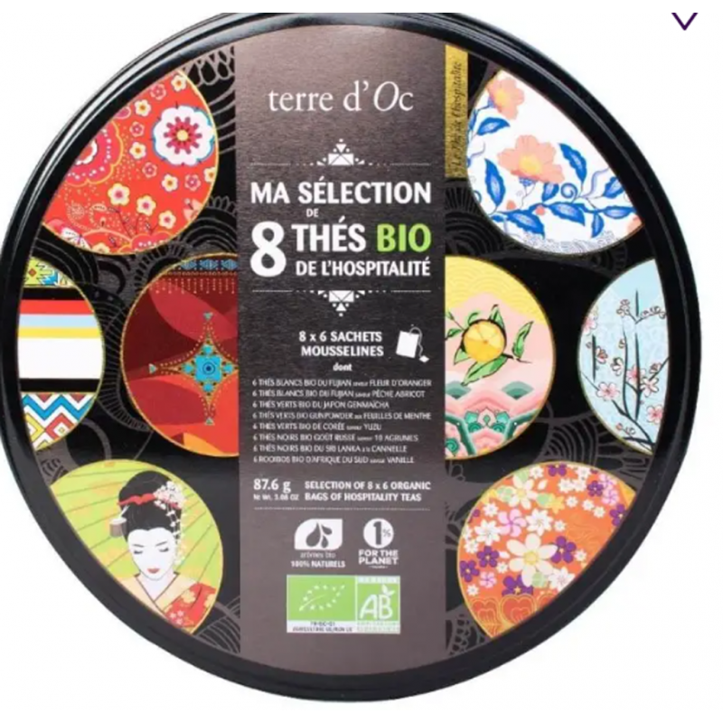 Coffret 48 mousselines de thés Bio