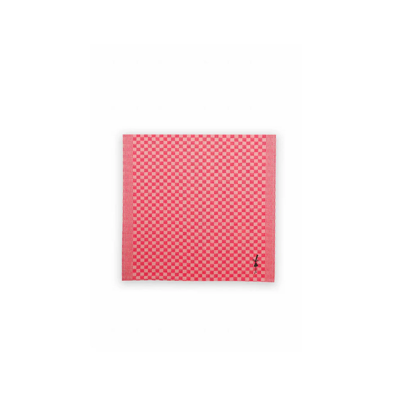 Serviette damier rouge A l'aise Breizh