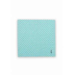 Serviette damier turquoise A l'aise Breizh