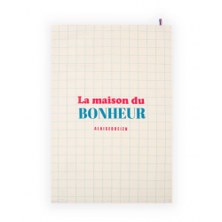 Torchon Bonheur vert d'eau