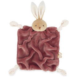 doudou lapin bordeaux