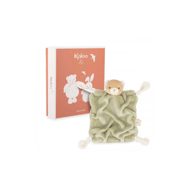 doudou ours vert 17 cm