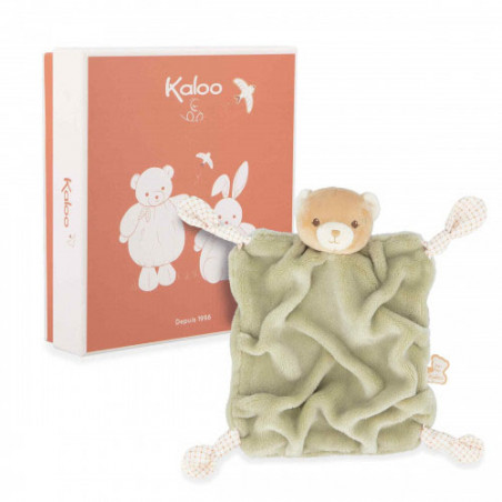 doudou ours vert 17 cm