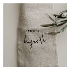 sac baguette en lin