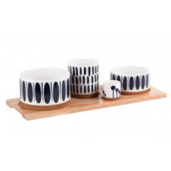 4 pièces MIKONOS Set apéro BASTIDE