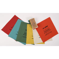 6 serviettes "Au menu"40*40 S. Janière