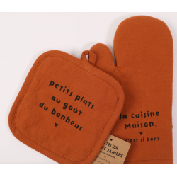 lot gant manique "Petits plats"
