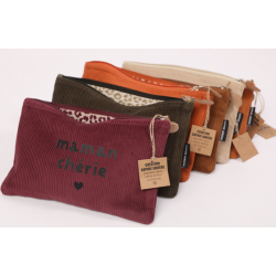 trousse velours Maman chérie coloris assortis s. janière