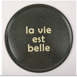 Plateau rd La vie est belle jaguar 45cm S. janière