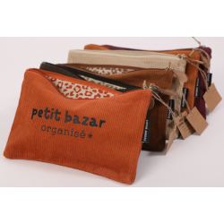 trousse velours Petit bazar organisé coloris assortis s. janière