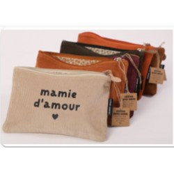 trousse velours Mamie d'amour coloris assortis s. janière