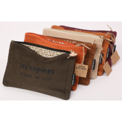 trousse velours Les copines coloris assortis s. janière