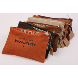 trousse velours La joyeuse baroudeuse coloris assortis s. janière