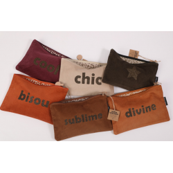 trousse velours  Assortiment Paillettes s. janière
