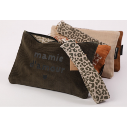 trousse velours +sangle Mamie d'amour coloris assortis s. janière