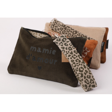 trousse velours +sangle Mamie d'amour coloris assortis s. janière