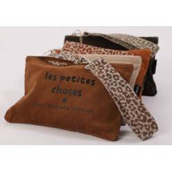 trousse velours +sangle Les petites choses coloris assortis s. janière