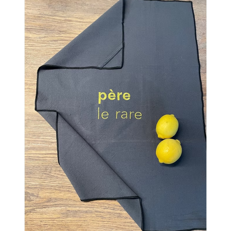 Torchon Père le rare lin lavé Les chahutées