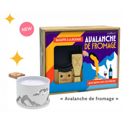 Raclette bougie pour 2 Blanc montagne