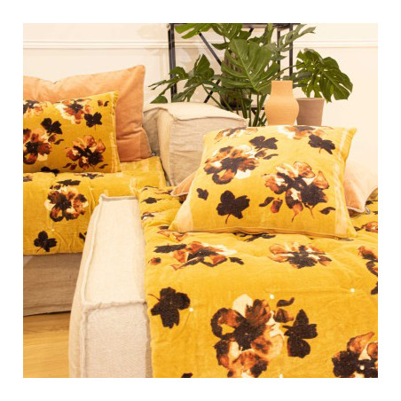 coussin Aquarelle gold 45*45