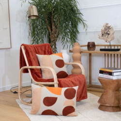 coussin Eclipse brique 45*45