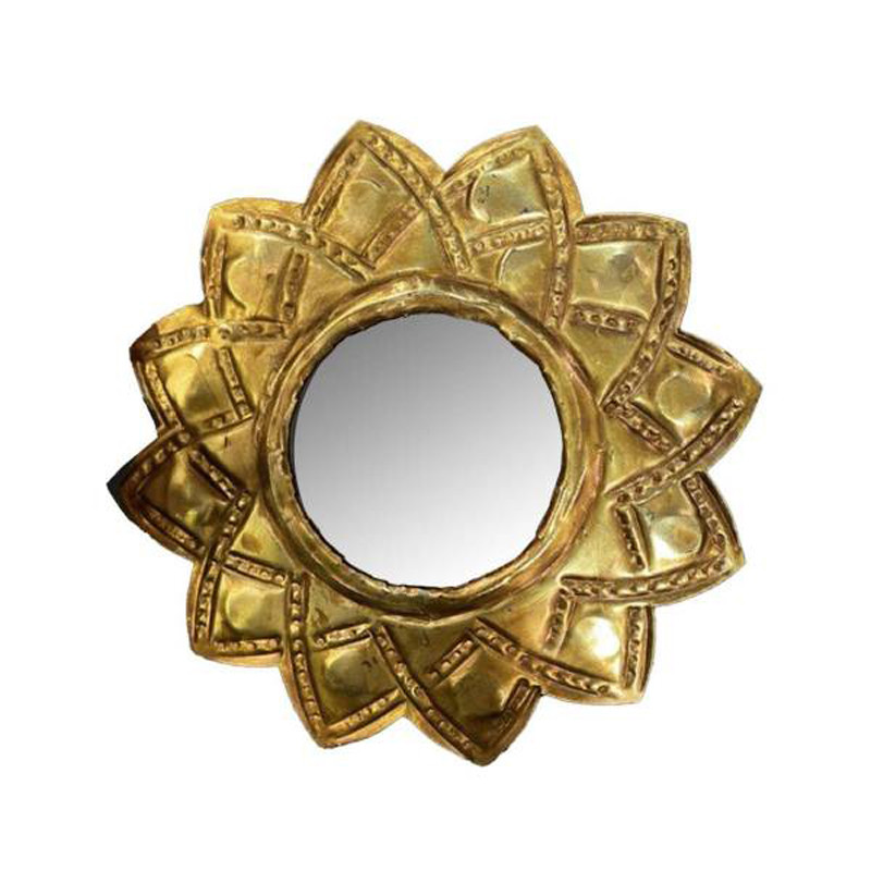 Miroir Ibiza MM Metal Platine Maison de Lilo